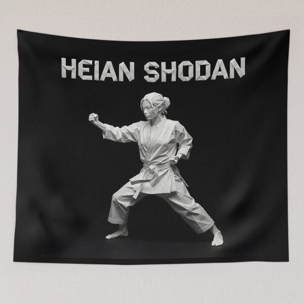 Item preview, Heian Shodan - Origami Series Poster designed and sold by Dojo Geijutsu.
