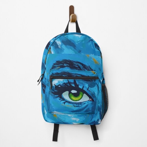 Item preview, “Intense Green Eye on Blue Skin” designed and sold by RennerRangel.