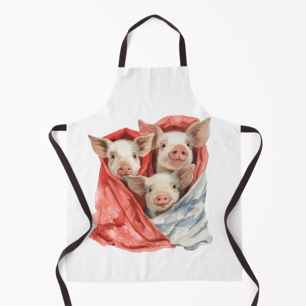 Item preview, Funny Pigs in Blankets Watercolor Illustration | Cute Pig Pun Art designed and sold by Kesterton.