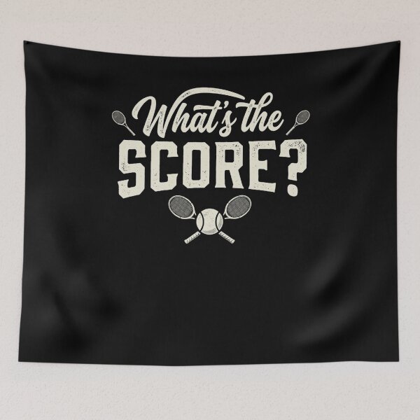 Item preview, What's the Score Funny Tennis Player Fan designed and sold by snowry.