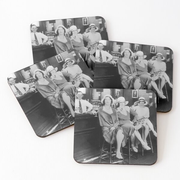 Item preview, Women at Bar, Prohibition, Vintage Black and White Old Photo designed and sold by IconicArchive.