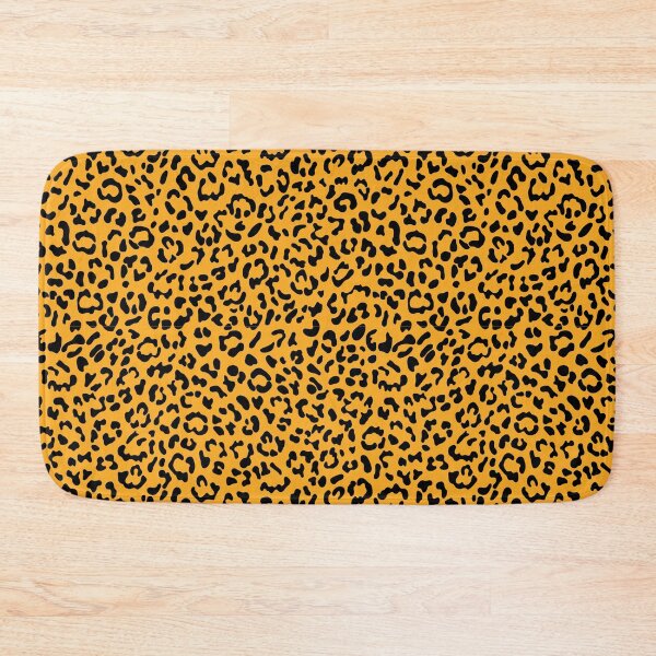 Item preview, mcbling y2k cheetah print black on soft orange designed and sold by quinnhopp.