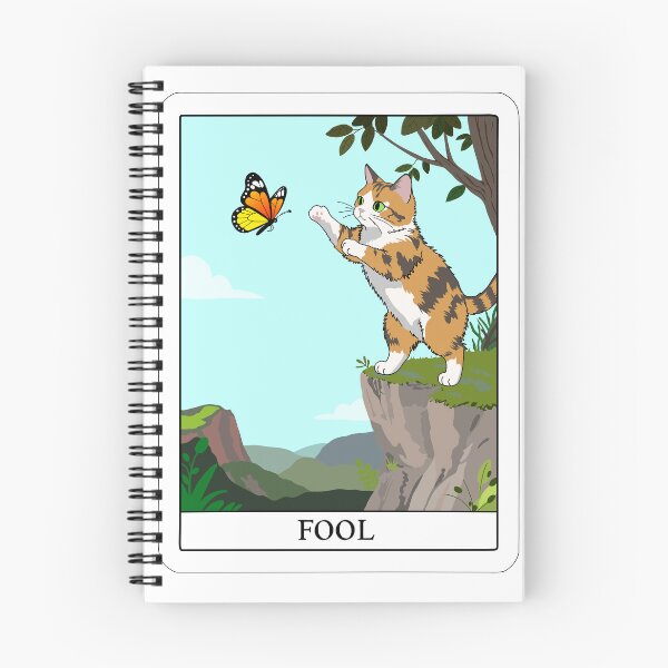 Item preview, The Fool card from the Cat Tarot Deck designed and sold by Really Bad Art.