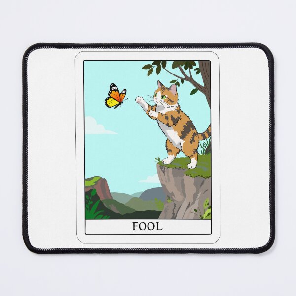 Item preview, The Fool card from the Cat Tarot Deck designed and sold by Really Bad Art.