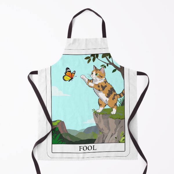 Item preview, The Fool card from the Cat Tarot Deck designed and sold by Really Bad Art.