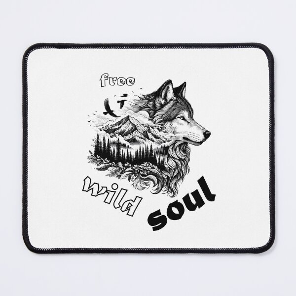 Item preview, free wild soul wolf mountain eagle nature designed and sold by Victoria-Cave.