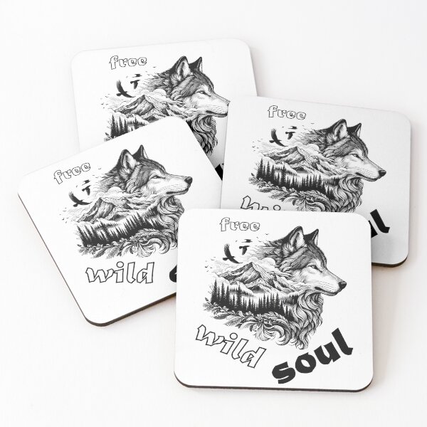 Item preview, free wild soul wolf mountain eagle nature designed and sold by Victoria-Cave.