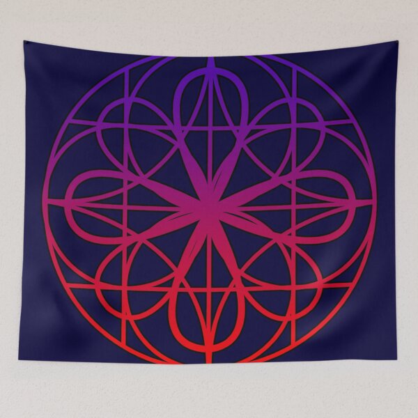 Item preview, Grid Flow At Sunset designed and sold by Krysten Hagedorn.