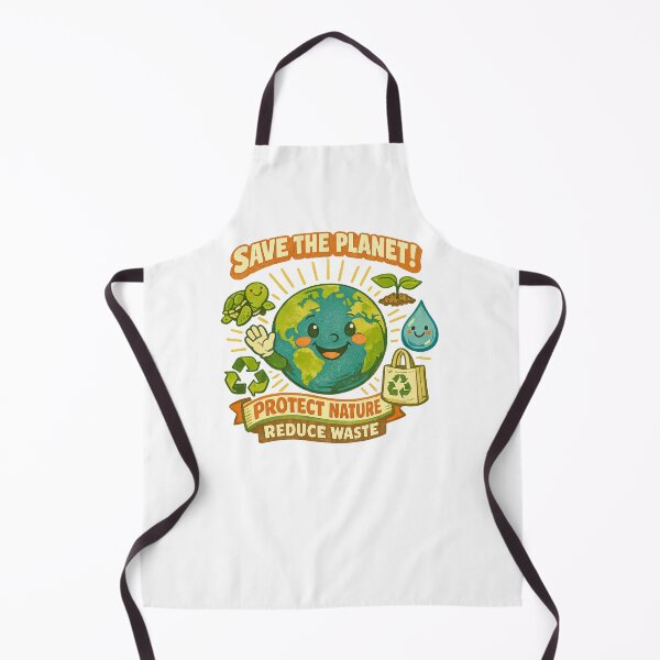 Item preview, Save the Planet – Retro Cartoon Eco Poster designed and sold by LuveraxArt.