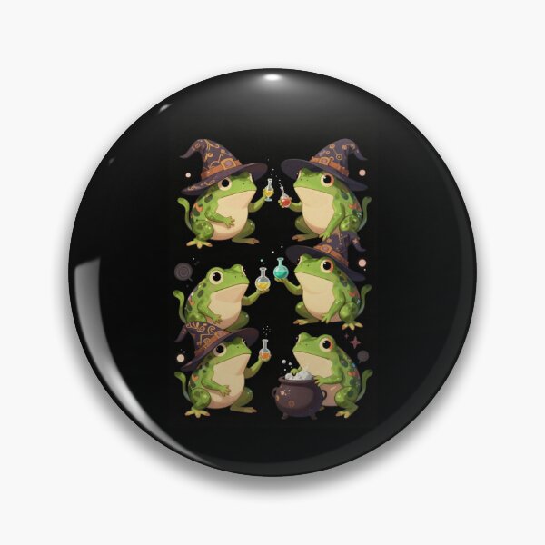 Item preview, Witch toads experimenting with potions designed and sold by PatronesKawai.