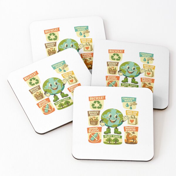 Item preview, Save the Planet – Retro Cartoon Eco Poster designed and sold by LuveraxArt.