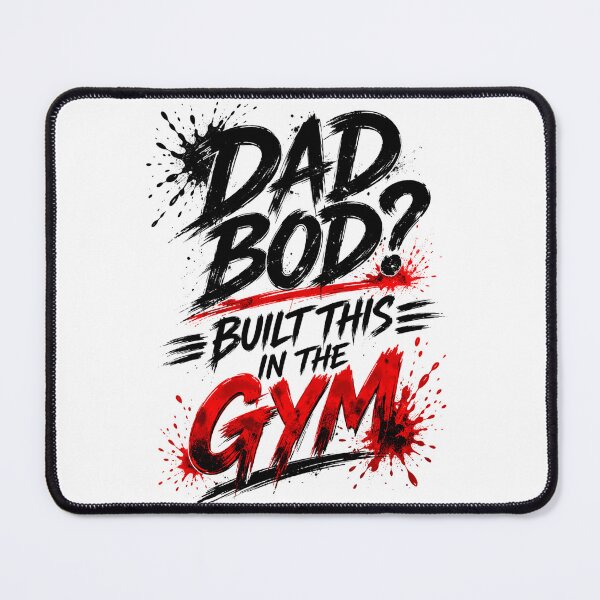 Item preview, Dad Bod Built This In The Gym Funny Gym Dad Motivation designed and sold by SzyMazDesign.