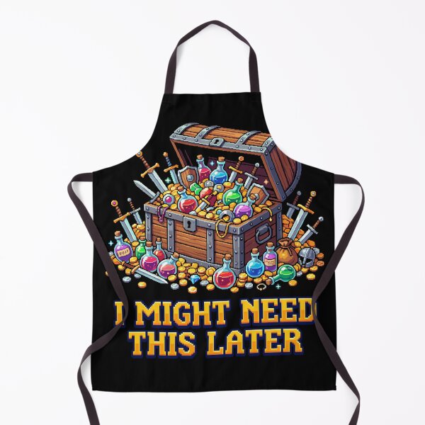 Item preview, I Might Need This Later - Funny RPG Loot Hoarder Pixel Art designed and sold by artistastshirt.