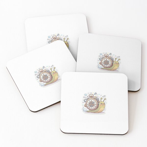Item preview, Running Late – Funny Snail Sticker designed and sold by Mood Bites.