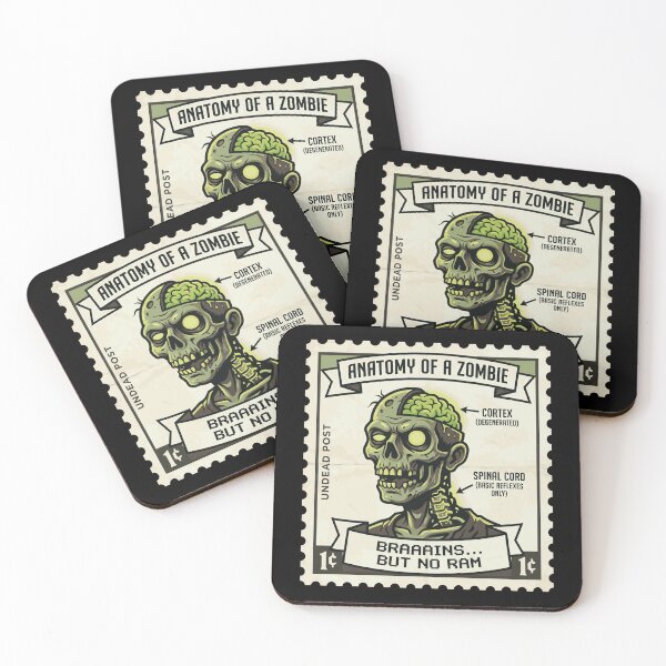Item preview, Anatomy of a Zombie designed and sold by linanerdyshop.
