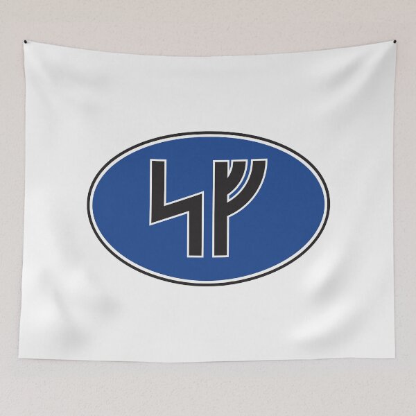 Item preview, Suomi Finland (SF) oval country code sticker in runes - Colour designed and sold by TotalKejas.