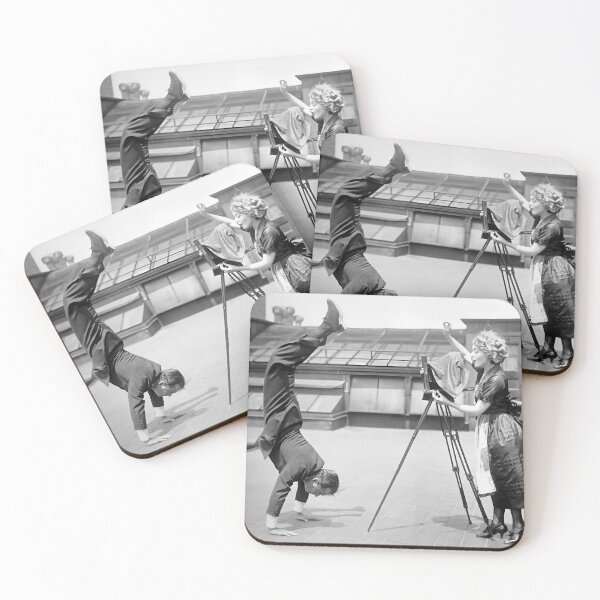 Item preview, Acrobatic Man, Vintage Black and White Old Photo designed and sold by IconicArchive.