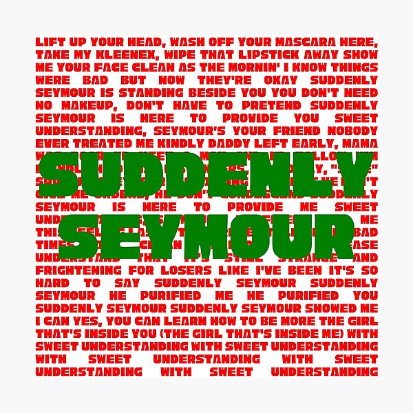 Item preview, Little shop of horrors Lyrics designed and sold by broadwaygirl142.