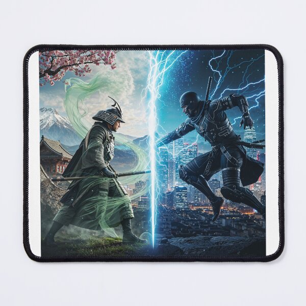 Item preview, The Eternal Duel: Samurai Spirit vs Cyber Ninja designed and sold by ADigitalStudio.