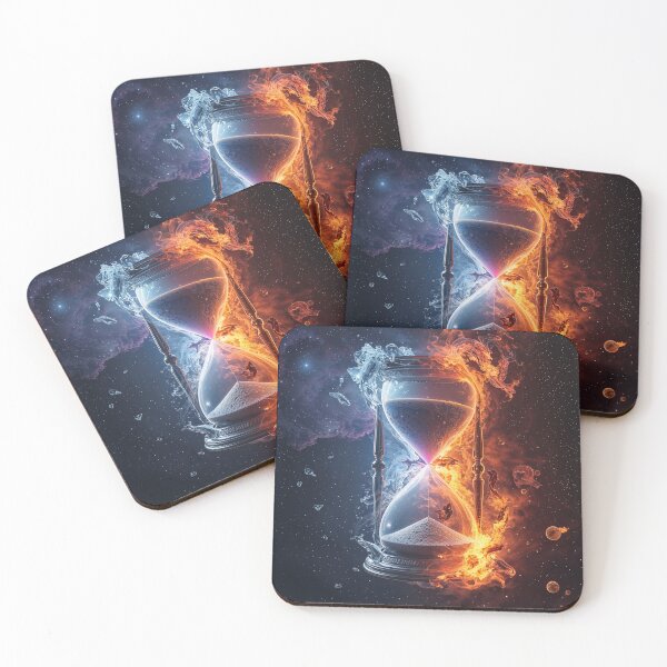 Item preview, Eternal Elements Hourglass: The Cosmic Clash of Fire and Ice designed and sold by ADigitalStudio.
