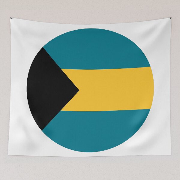Item preview, Bahamas Round Flag Bahamian Patriotic Heritage designed and sold by NTGUILTY.