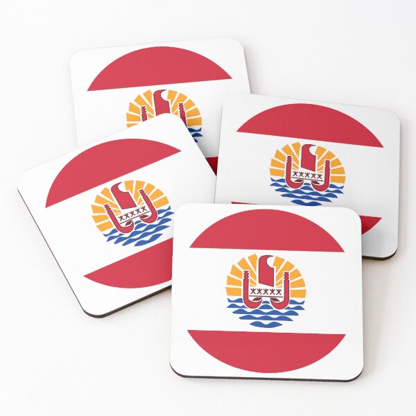 Item preview, French Polynesia Round Flag Tahitian Heritage designed and sold by NTGUILTY.
