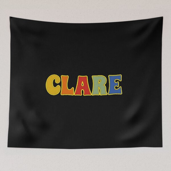 Item preview, ❤️ Clare Personalized Name Wavy Retro Shirt, Coffee Mug, Sticker Gift designed and sold by HelixPedia.