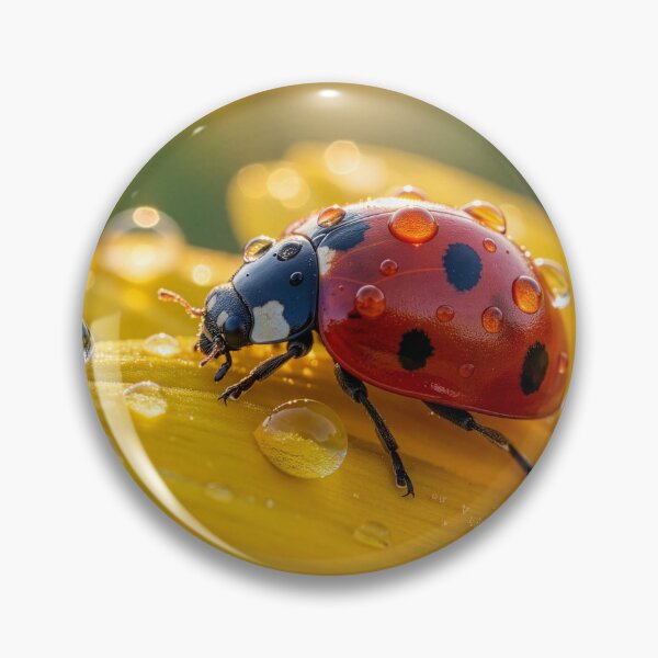Item preview, Ladybug on Dewy Flower designed and sold by Tridentulus.