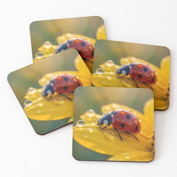 Item preview, Ladybug on Dewy Flower designed and sold by Tridentulus.