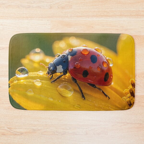 Item preview, Ladybug on Dewy Flower designed and sold by Tridentulus.
