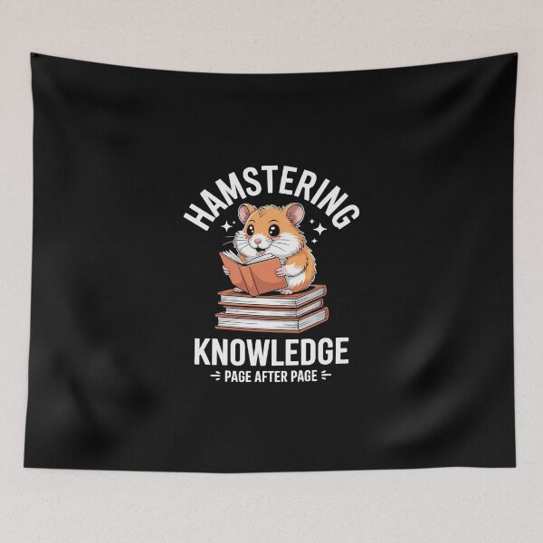 Item preview, HAMSTERING KNOWLEDGE – PAGE AFTER PAGE designed and sold by jkrphoto.