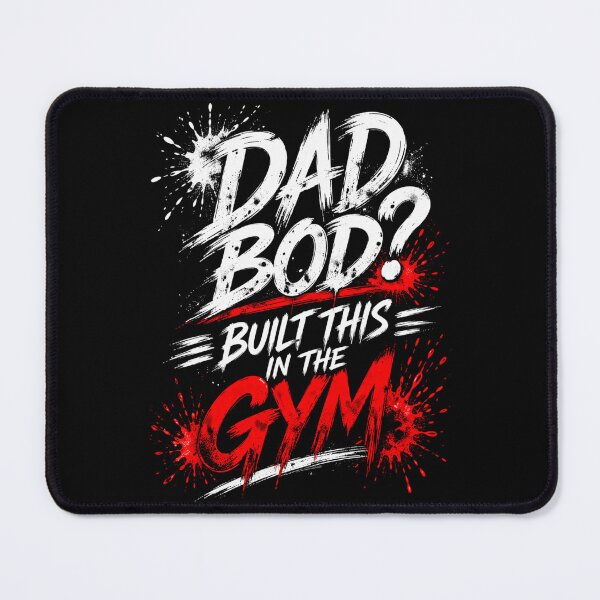 Item preview, Dad Bod Built This In The Gym Funny Gym Dad Motivation designed and sold by SzyMazDesign.