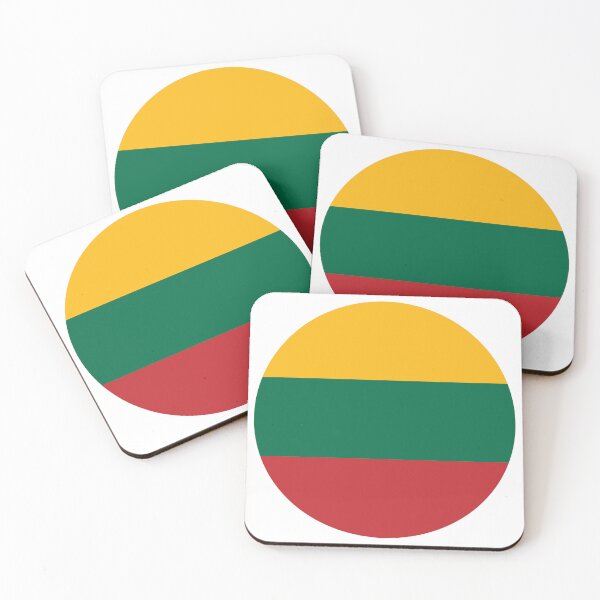 Item preview, Lithuania Round Flag Lithuanian Patriotic Heritage designed and sold by NTGUILTY.