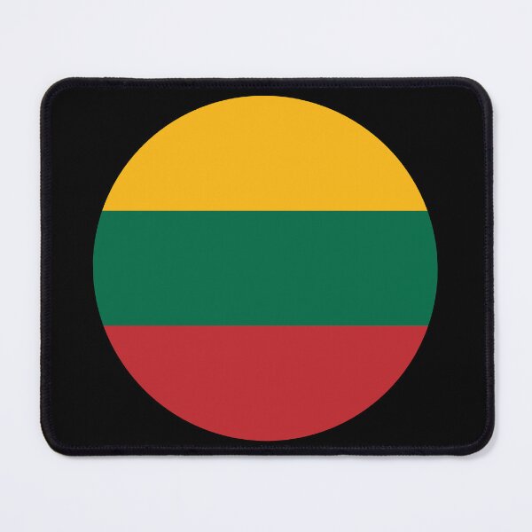 Item preview, Lithuania Round Flag Lithuanian Patriotic Heritage designed and sold by NTGUILTY.