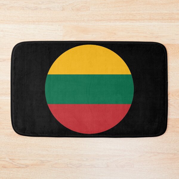 Item preview, Lithuania Round Flag Lithuanian Patriotic Heritage designed and sold by NTGUILTY.