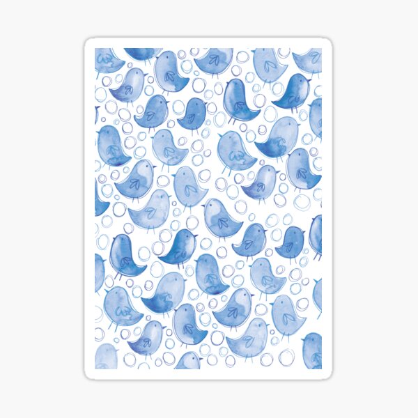 Item preview, Little Blue Birds designed and sold by Rebecca Flaherty.