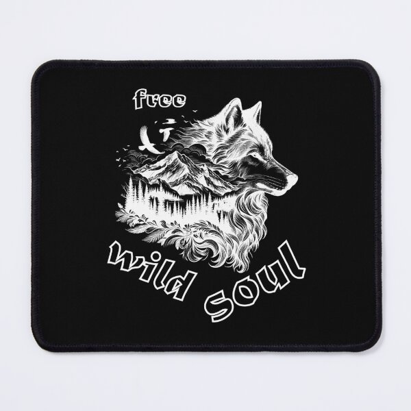 Item preview, free wild soul wolf mountain eagle nature white designed and sold by Victoria-Cave.