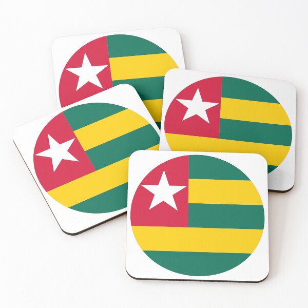 Item preview, Togo Round Flag Togolese Patriotic Heritage designed and sold by NTGUILTY.