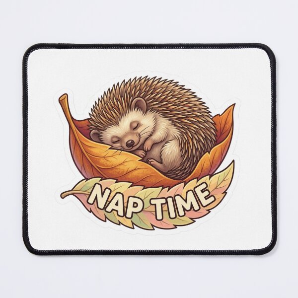 Item preview, Nap Time Hedgehog Sticker | Cute Sleepy Animal designed and sold by carolscoons.