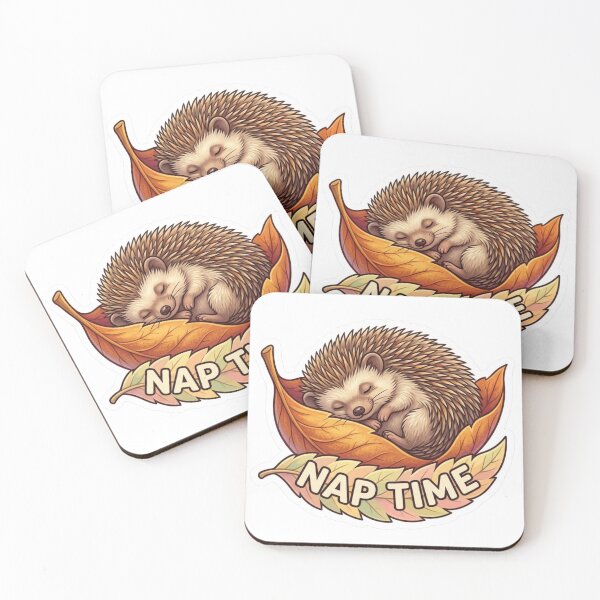 Item preview, Nap Time Hedgehog Sticker | Cute Sleepy Animal designed and sold by carolscoons.
