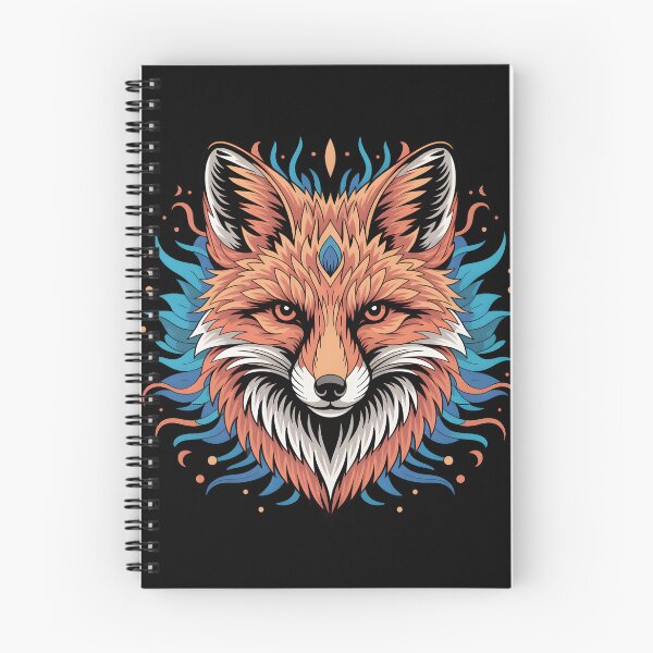 Item preview, Colorful Fox Head Illustration – Boho Tribal Fantasy Animal Art designed and sold by ArcticFoxStudio.