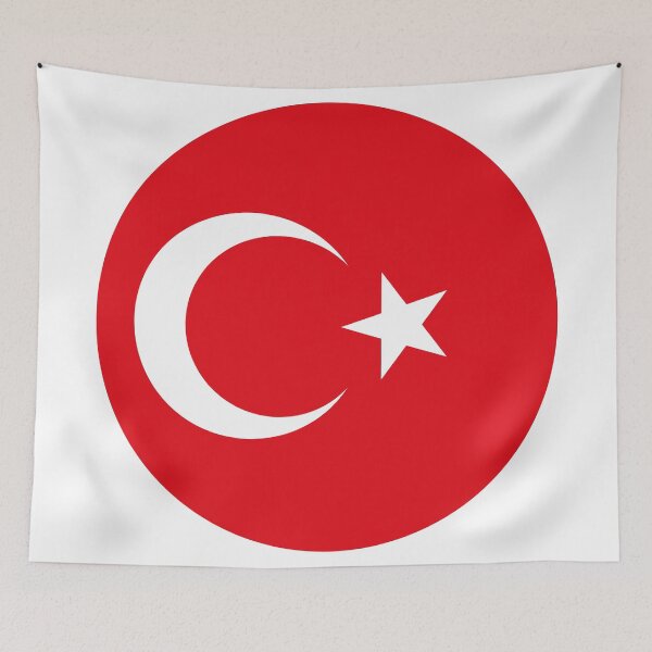 Item preview, Turkey Round Flag Turkish Patriotic Heritage designed and sold by NTGUILTY.