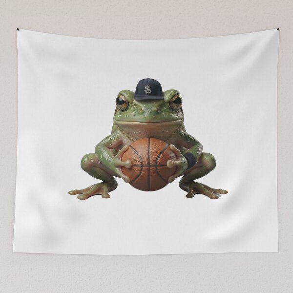 Item preview, Ball Is Life - Funny Basketball Frog Sports Meme designed and sold by Arts Paradise.