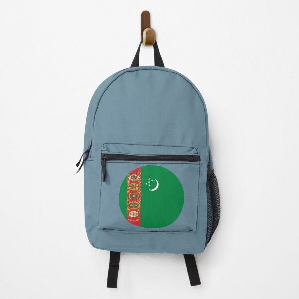 Item preview, Turkmenistan Round Flag Turkmen Patriotic Heritage designed and sold by NTGUILTY.