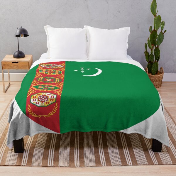 Item preview, Turkmenistan Round Flag Turkmen Patriotic Heritage designed and sold by NTGUILTY.