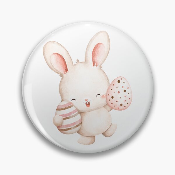 Item preview, Watercolor Easter Bunny and Colorful Eggs - Adorable Spring Holiday Gift designed and sold by FuzionRaptor.