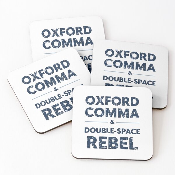 Item preview, Oxford Comma & Double-Space Rebel designed and sold by LewpyG.