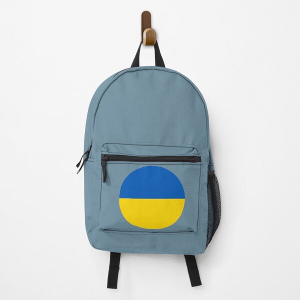 Item preview, Ukraine Round Flag Ukrainian Patriotic Heritage designed and sold by NTGUILTY.