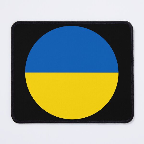 Item preview, Ukraine Round Flag Ukrainian Patriotic Heritage designed and sold by NTGUILTY.