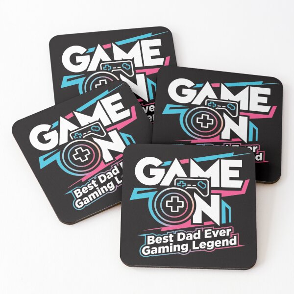 Item preview, Best Dad Ever Gaming Legend Funny Gamer Gift Neon Retro Design designed and sold by ChillDrop.